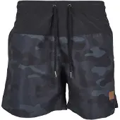 Urban Classics Zwemshorts smoky blue / duifblauw / zwart