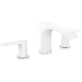 Hansgrohe Vivenis - Wastafelkraan 90, 3-gats, incl. Push-Open afvoer, EcoSmart, mat wit 75033700