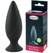Malesation Siliconen Butt Plug Medium - Zwart