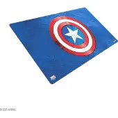 GameGenic Marvel Champions Mat Captain America Board Game Blauw