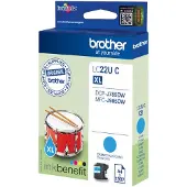 Brother Inktcartridge LC-22UC XL Cyaan Hoge capaciteit