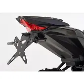 Protech kentekenhouderkit inclusief reflector en plaatlicht roestvrij staal/gepoedercoat aluminium zwart