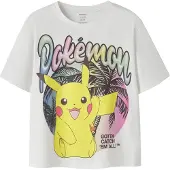 Name it Shirt 'NKFMuba Pokemon' geel / pink / zwart / natuurwit
