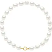 ATELIERS SAINT GERMAIN Armband van Echte Gecultiveerde Zoetwaterparels Rijstkorrel 4-5 mm