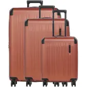 Travelite Dynamiic 4 wielen Kofferset 3-delig met uitbreidingsplooi geel