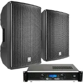 Power Dynamics geluidsinstallatie met 2x PD410P 10 speakers - 1600W