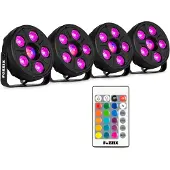 Fuzzix Comet M06 LED par set - 4 LED parren met Jellyball -