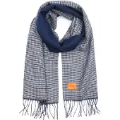 Suitable Sjaal Softfeel Pepita Grijs - | Blauw | Maat one size
