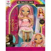 Mga Be Dazzling-modepoppen -Adeline Rose (Roze) met bedazzle-tool en glinsterende strass-steentjes