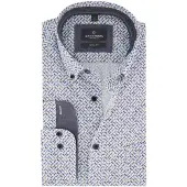 Casa Moda Casual Fit Overhemd blauw, Bedrukt
