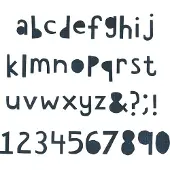 SIZZIX 662708 Snijsjabloon Alfabet 2