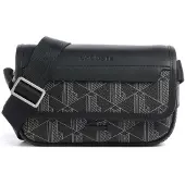 Lacoste Handtas 'Sacoche messenger à Rabat The Blend Noir Gris' zwart
