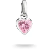 Thomas Sabo Zilveren Hart Birthstone Charm Hanger – Januari