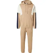 Nike Joggingpak 'CLUB FLEECE' beige / ivoor / donkerblauw / wit