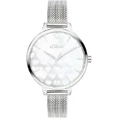 s.Oliver Analoog horloge lichtblauw / zilver / wit