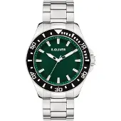 s.Oliver Analoog horloge donkergroen / zwart / zilver