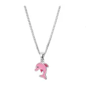 The Jewelry Collection Zilver Gerhodineerde Collier dolfijn 1 1329635