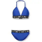 ONLY GIRLS Bikini 'KOGSandy' blauw / zwart / wit