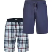 Phil&Co. Pyjamabroek 'Classic' lichtblauw / donkerblauw / rood