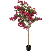 Clayre & Eef Kunstboom Bougainvillea 55x55x130 cm Roze Kunststof