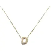 Christian Gouden ketting met d hanger