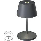 Villeroy & Boch | Tafellamp SEOUL RC | Antraciet | oplaadbare tafellamp | Indoor-outdoor|