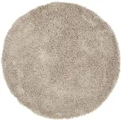 MUST Living Carpet Celeste round large,Ø250 cm, taupe, 100% polyester (Taupe, 250x250 diameter: 250cm)