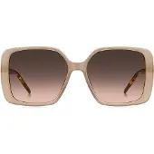 BOSS Transparant nude zonnebril met Double B-monogram