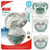 Nuk Classic | siliconen fopspenen | 3 st. set | 6+ m