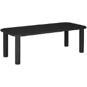 DTP Home Dining table Clio rectangular 230 PEPPER,76x230x100 cm, mortex (Zwart, 230x100x76cm)