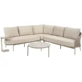4SO Florence hoek loungeset 5 delig latte rope