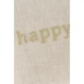 Zusss Kussen Happy 45X45cm 100% Katoen Peper En Zout / Zand