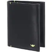 Golden Head Leren kaarthoes Neon RFID Protect Kombischeintasche 1248 Schwarz zwart