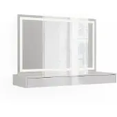 Vicco Sherry Kaptafel – 120 cm 2 delen Wit