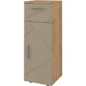 Vicco Irma Halfhoge kast – 30 x 81 cm Krachtige eik goud