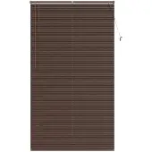 vidaXL Venetiaanse jaloezie Donkerbruin met Patroon 213 x 120 cm 25 mm