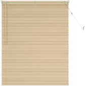 vidaXL Venetiaanse jaloezie Lichtbruin met Patroon 150 x 120 cm 25 mm