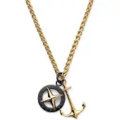 Lucleon Tadd Goudkleurige Ketting met Anker & Kompas