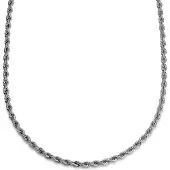 Lucleon Essentials | 6 mm Zilverkleurige Ketting met Gedraaide Schakels