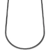Lucleon Essentials | 4 mm Gunmetal Zwarte Ketting met Visgraatschakels