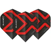 Winmau Blade X Prism Delta Metallic Black Red - Dart Flights