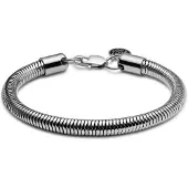 Lucleon Essentials | 6 mm Zilverkleurige Armband met Slangenschakels
