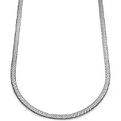 Lucleon Essentials | 6 mm Zilverkleurige Ketting met Visgraatschakels