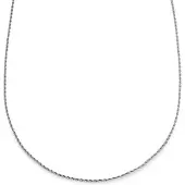 Lucleon Essentials | 2 mm Zilverkleurige Ketting met Gedraaide Schakels