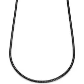 Lucleon Essentials | 4 mm Gunmetal Zwarte Ketting met Slangenschakels