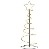 vidaXL LED-kerstboom 80 LEDs warm wit 120 cm