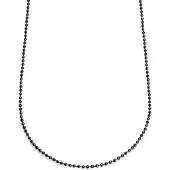 Lucleon Essentials | 3 mm Gunmetal Zwarte Ketting met Bolletjes Schakels