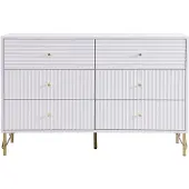 Vente-unique [NEW VERSION]Commode met 6 lades - Wit - LUREO