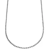 Lucleon Essentials | 4 mm Zilverkleurige Ketting met Bolletjes Schakels