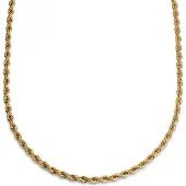 Lucleon Essentials | 6 mm Goudkleurige Ketting met Gedraaide Schakels